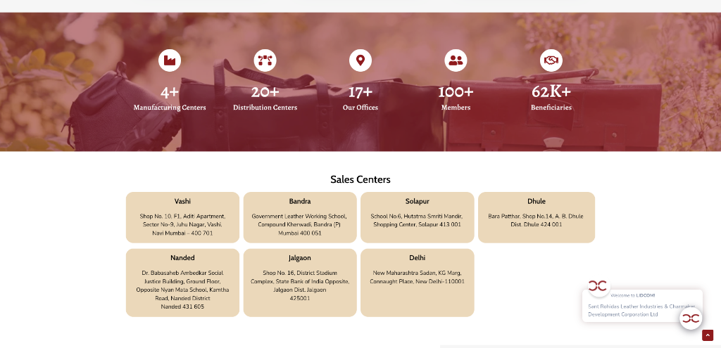 State-Wide Manufacturing & Retail Sales Center Network — LIDCOM