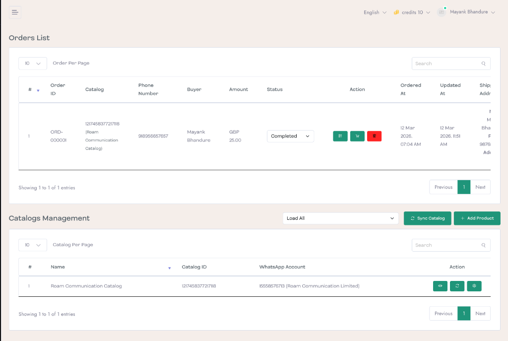 WhatsApp Commerce & Catalog Order Engine — PromptEngage.com