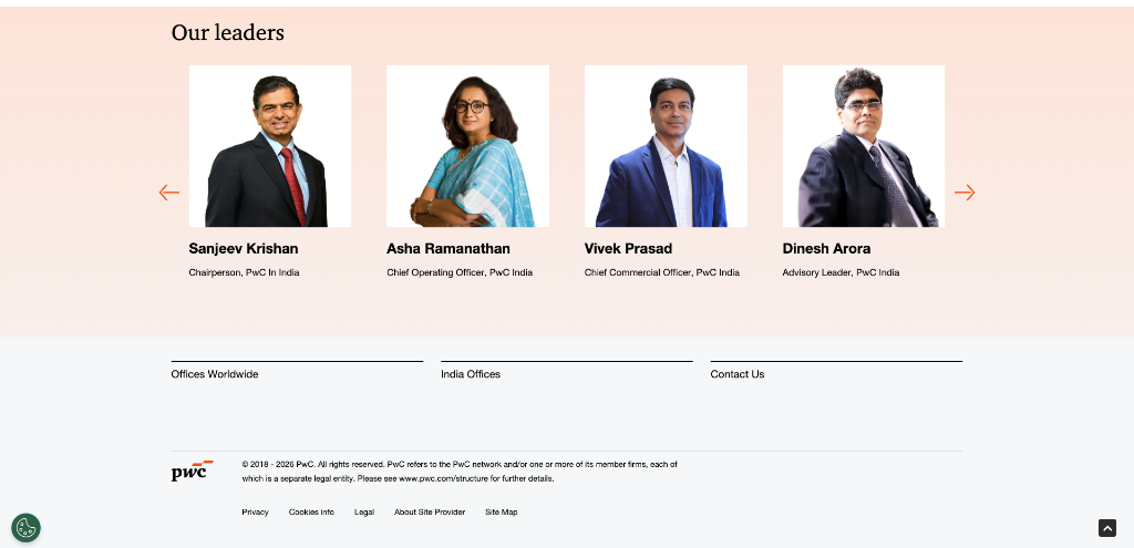 PwC India Executive Leadership & Governance Portal — PwC