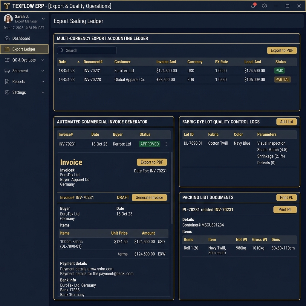 Automated Export Documentation Generator