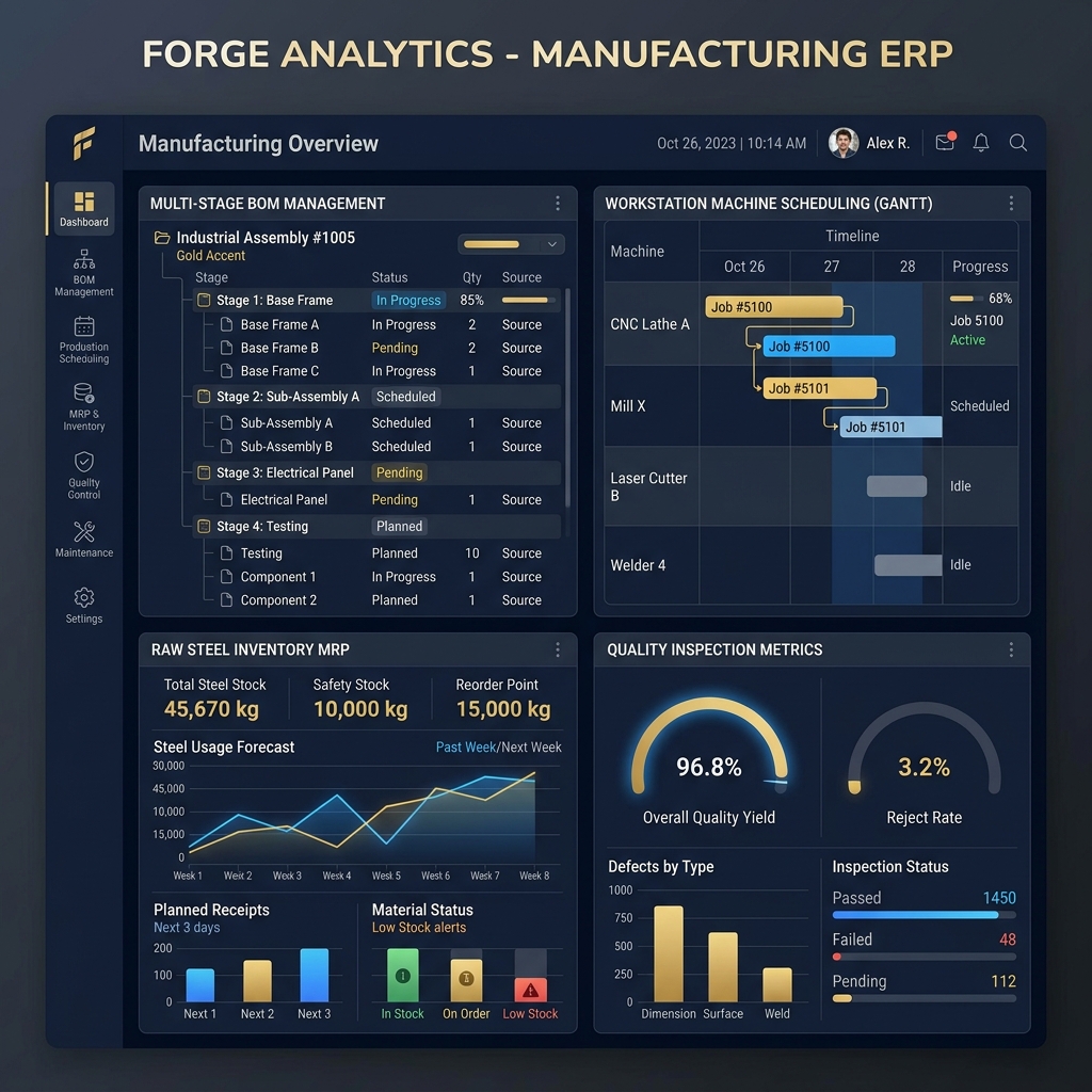 Industrial Manufacturing ERP Implementation Case Study – Unity Enterprises