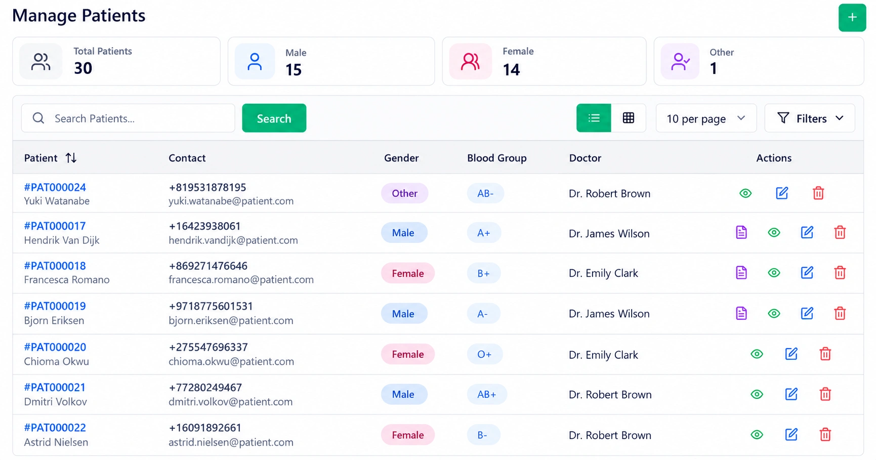 Electronic Medical Record Interface