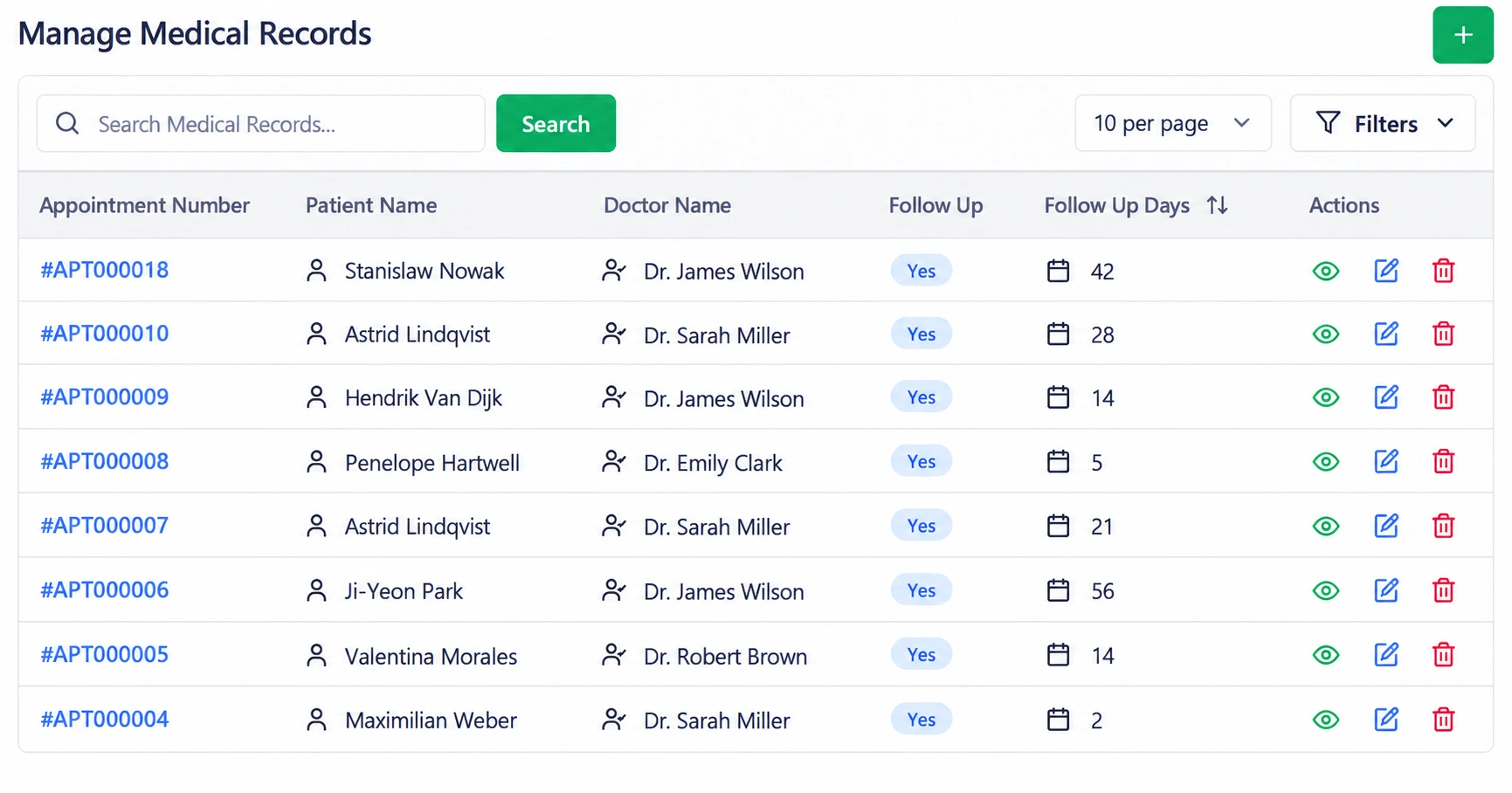 Doctor Consultation EMR Notes Interface