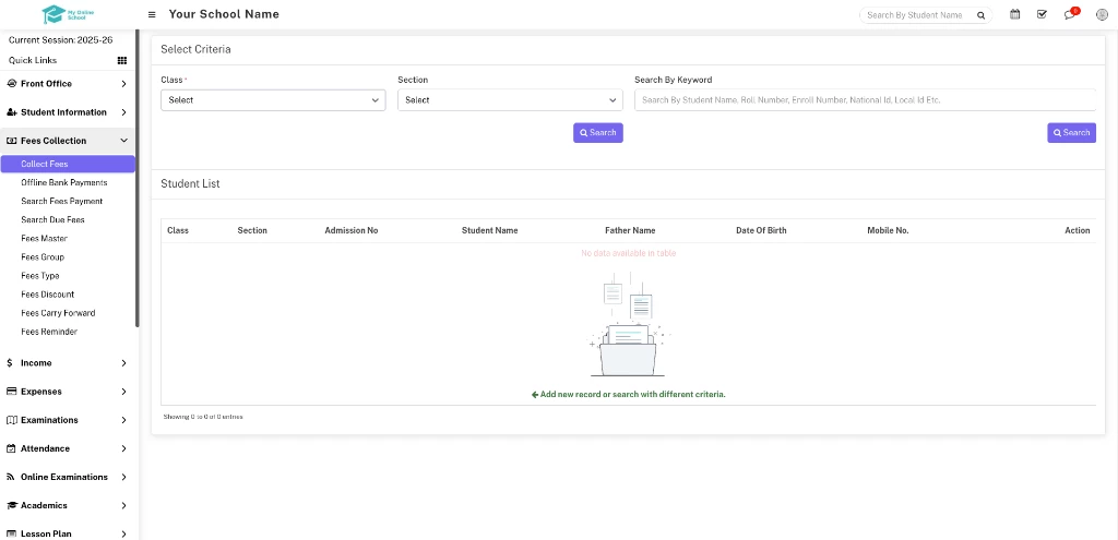 Automated Institutional Fee Collection & Bank Sync Interface