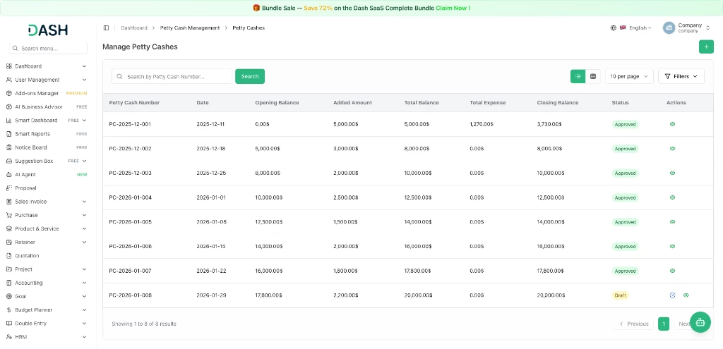 Cash Drawer Blind Audit & GST Filing Interface