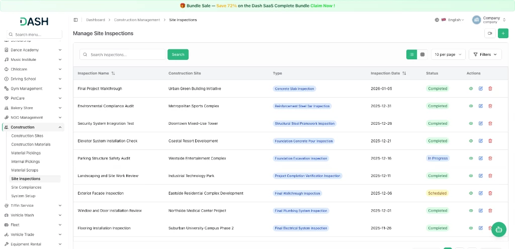 Site Labor Attendance & Daily Wage Muster Interface